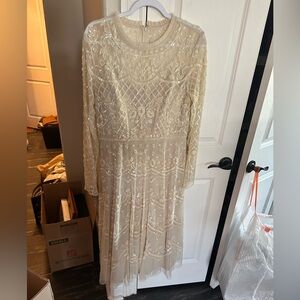 Mac Duggal Cream Dress